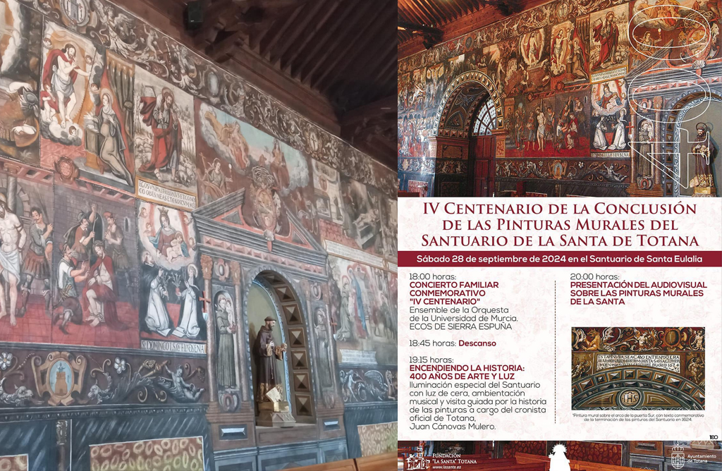 Las pinturas murales del santuario de La Santa cumplen 400 aos 